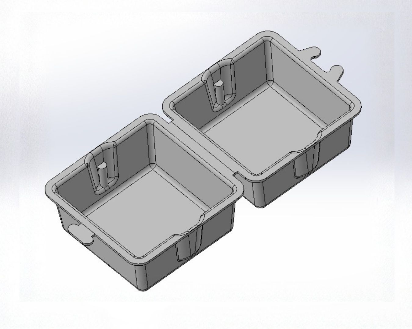 CAD design of molded pulp packaging for custom development