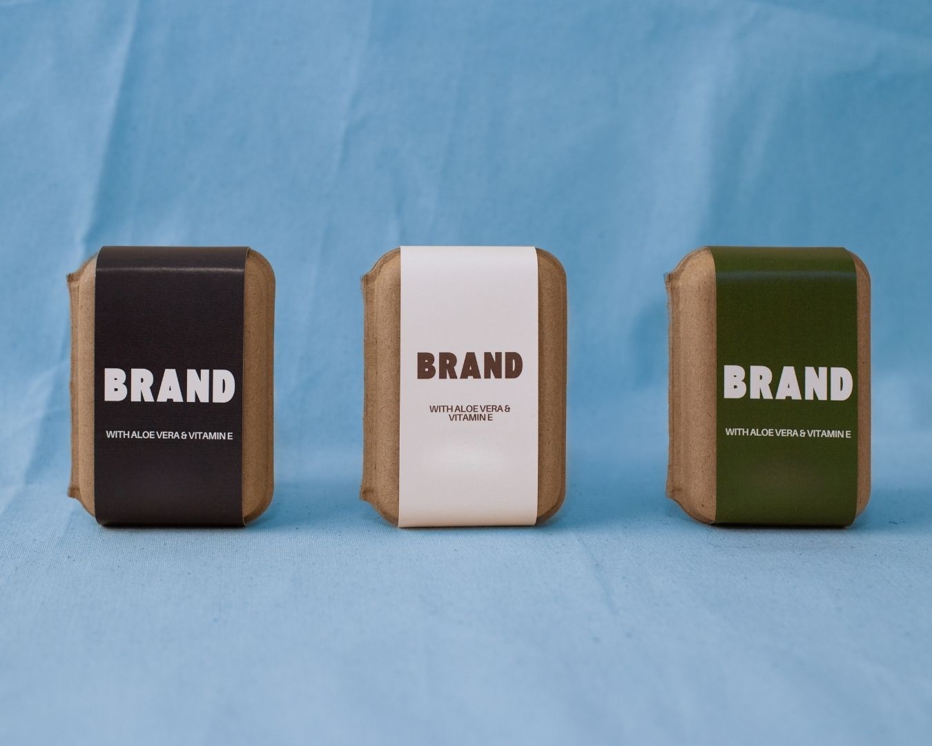 Branded molded pulp packaging ready for retail display