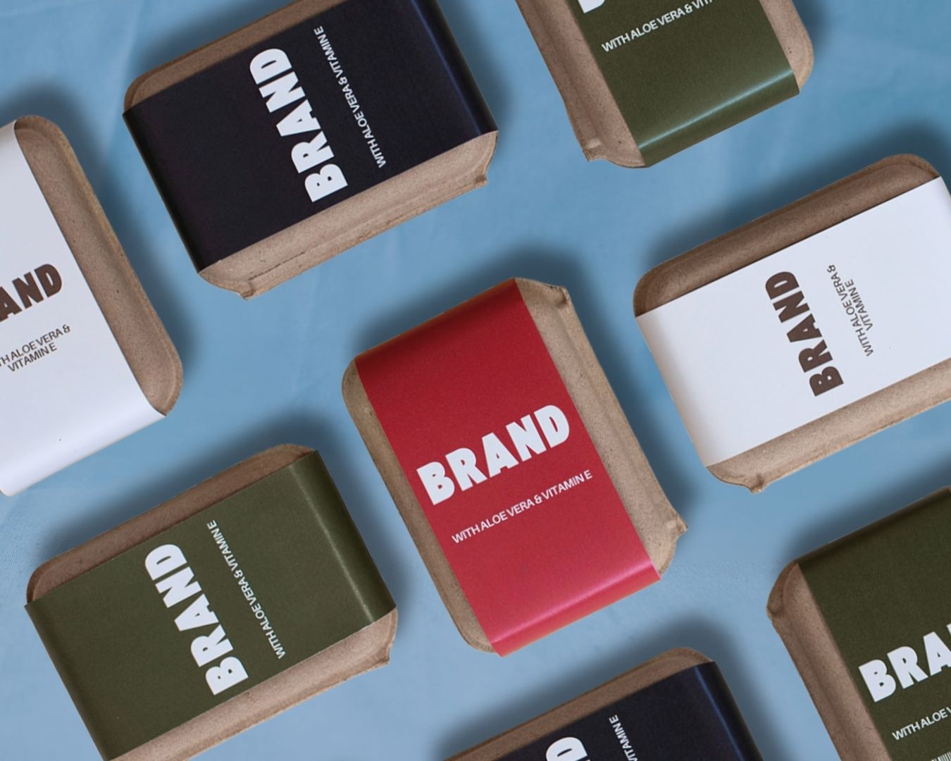 Branded molded pulp packaging for retail products